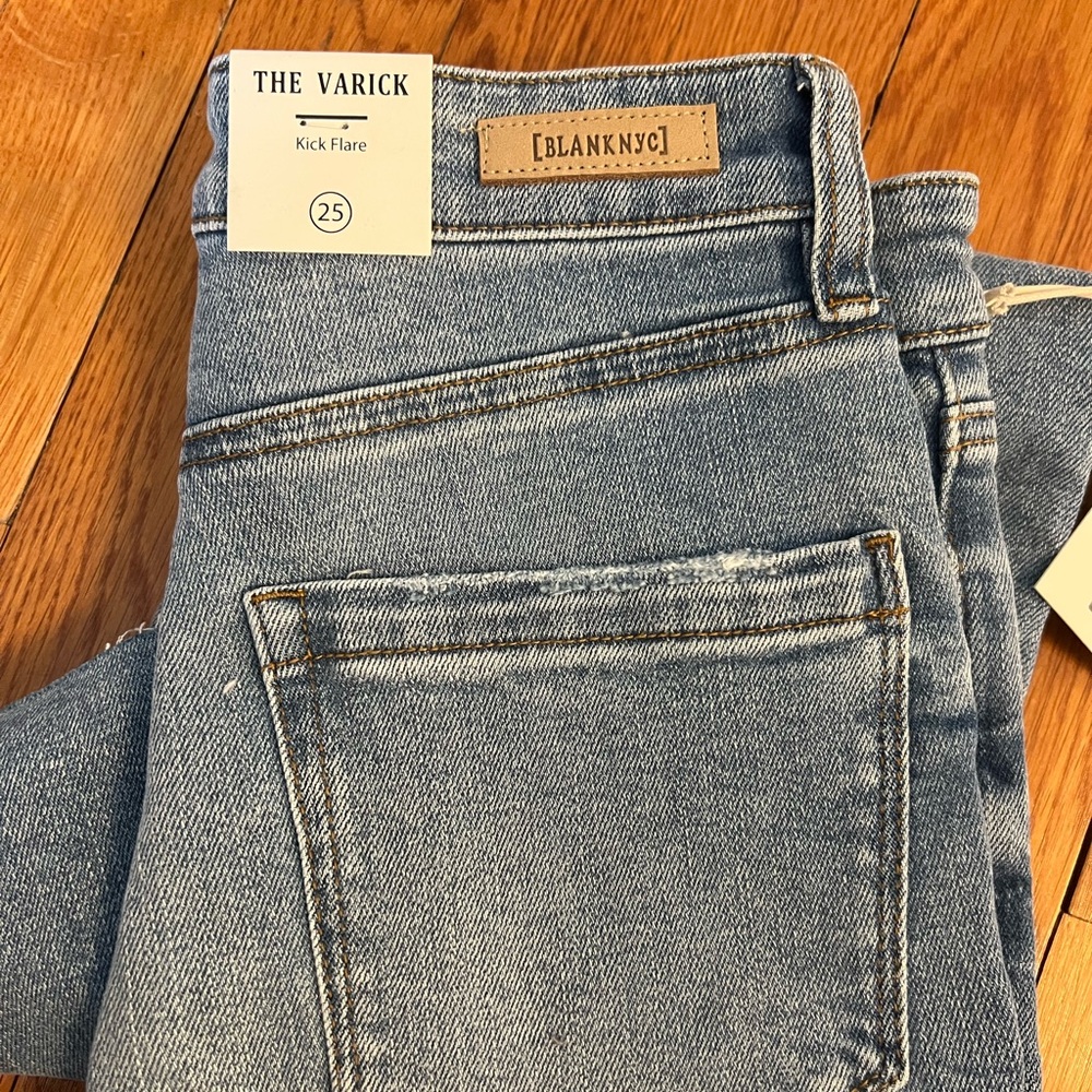 Blank NYC Women's Blue Kick Flare Jeans